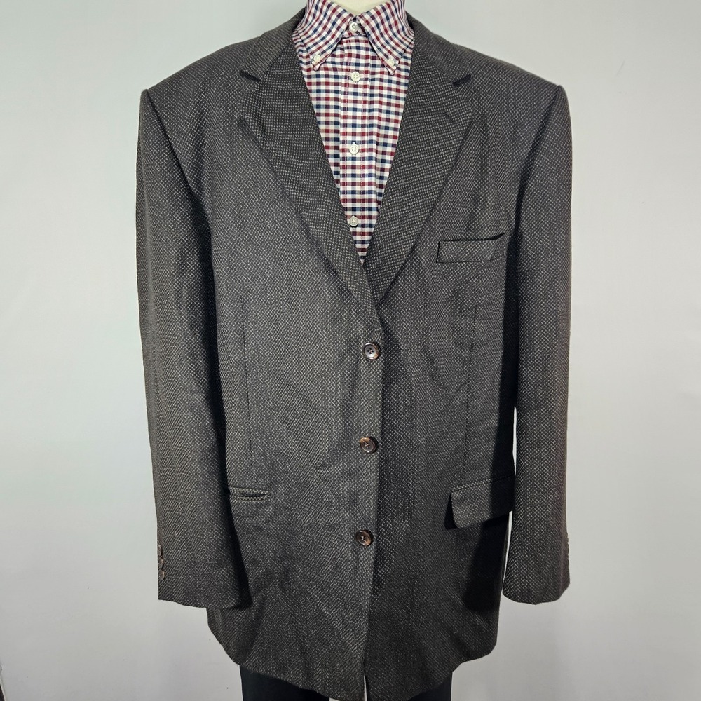 Joseph Feiss International Men's Sport Coat Three Button Soft Lambs Wool 52L